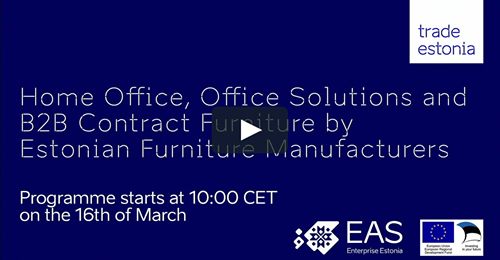 Sales Webinar by 7 Estonian Manufacturers of Home Office Furniture